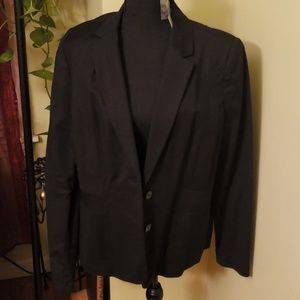 Black 2 Button Blazer - 18 Tall